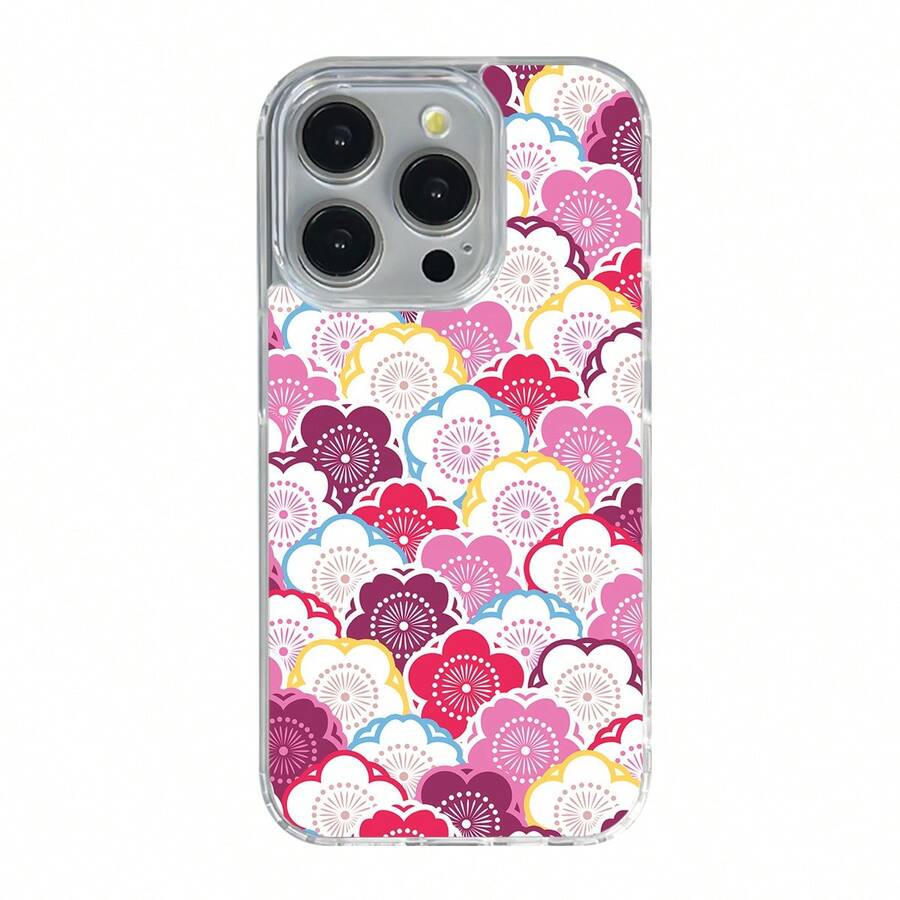 Funda Magnética Transparente para Teléfono Compatible con Apple Serie 11/12/13/14/15/16/17 Protectora a Prueba de Golpes Resistente a Arañazos Patrón Duradero - Colores mixtos - Ver 1