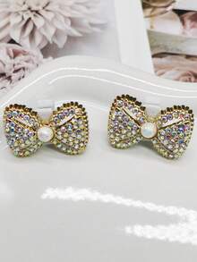 2 pezzi Accessori di lusso per lacci delle scarpe: ciondolo con corona ad ali colorate in ABS, fibbia con strass a forma di cuore, molletta decorativa con perla artificiale rimovibile, adatti per sneaker, stivali, Natale, Ognissanti, San Valentino, compleanni, feste (scarpe non incluse) - Multicolore - Visualizzare 13