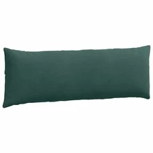 vidaXL 2 Stück Sofakissen 120 X 40 Cm Aus Cord In Dunkelgrün - Grau - Übersicht 5