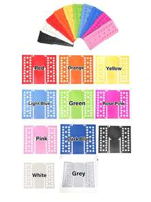 Shirt Folding Board, Clothing Folding Board, Plastic Laundry Folding Rack, Household Storage Tool, T-Shirt Folding Board, T-Shirt Folding Device, Clothing Folding Board, Plastic Laundry Folding Rack, Adjustable Plastic Clothing Folding Board, Easy And Quick Clothing Organizer, Multiple Holes For Convenient Home Storage, Suitable For Adults And Children