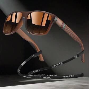 With Chain Fashionable Vintage Square Colorful Stripe Design Unisex Men Women Luxury Brand Designer Sun Glasses Fashion Tropical Beach Vacay Summer Pastels Rectangle Eyeglasses Glittering Material Classy Aesthetic Vacation Outfits Shades For Man Classic Driving Fishing Traveling Shopping Outdoor Sports Tourism Camping Mountain Climbing Leisure Goggles Retro Travel Driver's Sun Glasses Male Female Eyewear