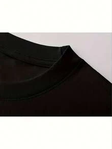 Camiseta de Hombre con Estampado de Pavo y Calabaza Feliz Día de Acción de Gracias - Camiseta Casual Verde Oliva de Manga Corta con Cuello Redondo, Letras Doradas y Diseño de Otoño, Top Ligero de Verano Para Día de Acción de Gracias, Camisetas de Halloween, Ropa Festiva, Diseño Festivo, camisetas hombre verano, camisetas divertidas hombre, remeras para hombre, camisas de hombre, camiseta hombre, camisas para hombre - Negro - Ver 4