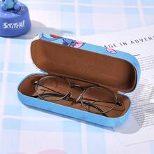 Miniso 1 Pack Cute Cartoon Character Round Glasses Case Glasses Sunglasses Storage Box