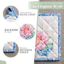 PotholdersMaison d' Hermine Canton 100% Cotton Pot Holder 8 Inch by 8 InchPotholders - azul - Ver 6