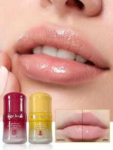 Gege Bear Shiny & Moisturizing Lip Mask - Colorless Transparent Layering Base For Autumn/Winter Hydration - Multicolor - View 4