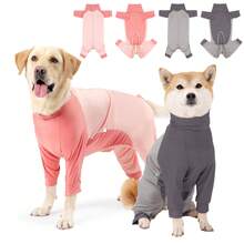 Dog Four Seasons Home Clothes, Four Legged Clothes With Back Zipper, Breathable And High Elasticity, Preventing Hair Loss, Home Sleepwear, Postoperative Clothes For Small And Medium Sized Dogs, Large Dog Pet Home Clothes - Multicolor - View 1