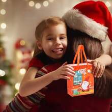 DKIMOBER 20Pcs Small Christmas Gift Bags Mini Christmas Paper Bags With Tags And Ribbon Handle Assorted For Xmas Holiday Wrapping Gifts And Xmas Party. - 如圖 - 查看 5