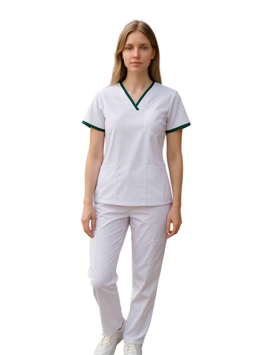 SOULMATE London Lady Surgical Pajamas - Dark Green - View 1