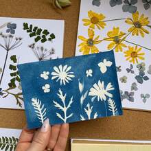 طقم ورق سيانوتايب شمسي - 12 ورقة لكل عبوة بأحجام A4/A5/A6، فيلم أزرق عالي الجودة لطباعة الشمس مواد DIY للفن والحرف اليدوية والفوتوغرام والطباعة والمشاريع الفوتوغرافية، تقنية تصوير مفعلة بضوء الشمس - متعدد الألوان - مشاهدة 3