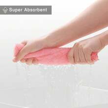 12 Pack Kitchen Dish Cloths (10 X 10 Inches, Cream Yellow), Super Soft And Absorbent Coral Velvet Dish Towels, Nonstick Oil Fast Drying Microfiber Cleaning Cloth, No Lint Household Dishcloths, 2025 - 多色的 - 查看 9