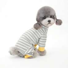 1 pieza Nueva ropa para mascotas, ropa de 4 patas para perros pequeños como Teddy, Pomerania, gatos, cómoda y transpirable ropa de dormir casual, adecuada para primavera, otoño e invierno