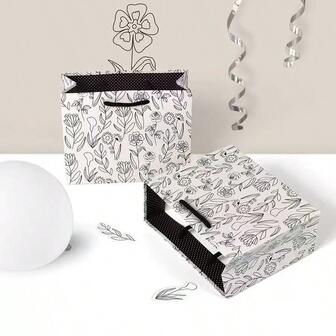 1/5/10 Juegos de bolsas sencillas para ropa, bolsas de regalo de alta gama, bolsas de papel para regalo de cumpleaños, bolsas de papel kraft para embalaje exterior para fiestas de vacaciones, bolsas de papel horizontales, suministros para fiestas de Navidad, bolsas de regalo, bolsas de regalo, boda, bolsa, cumpleaños, fiesta, decoración de fiesta, novia, boda, despedida de soltero, bolsa de pareja, regalo para nueva madre