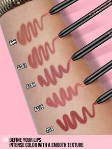 Misslyn MISSLYN-Soft & Mist Lip Liner, Longwear Rich Lip Colors, Convenient Retractable Design, Sharpenable Gel Lip Pencil, Smooth Application, Natural Finish, High Pigment, Not Easy To Fade, Makeup, Gift, Y2K, Party, Travel, Fashion Girl Cosmetic, Cosplay, Can Be Shaped With A Pencil Sharpener, Highly Pigmented Natural Lip Makeup, Longwear Smooth Ultra Fine, Matte Lip Liner Vegan, Cruelty Free