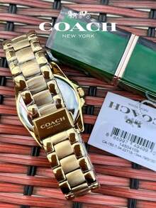 Coach Greyson Stainless Steel Women's Watch -Yellow Gold - 金色 - 查看 10