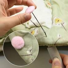 No-Clip No-Pin Duvet Cover Fixer With Elastic White Fixer And Fluffy Pom-Poms (Pink/Gray/Blue) - Bed Sheet Clip With Anti-Slip Suction Cup Mechanism, Non-Damaging Grip, Easy-To-Clean Nylon Bedding, Suitable For Quilts, Curtains, Towels, Mattresses - Firm Grip, No Clips/Sheet Clips, Fashionable Bed Accessories, One-Button Operation, Compatible With Single/Double Beds, Sheet Lock Buckle, Extra Large Sheet Fixer, Fixed Sheets, Bedding Button - Grey - View 6