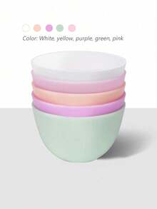 5pcs/Set Odorless Anti-Scratch Face Mask Bowl Set With Mask Brush, Mixing Bowl, Measuring Cup For Facial, Mud And Other Skincare Products