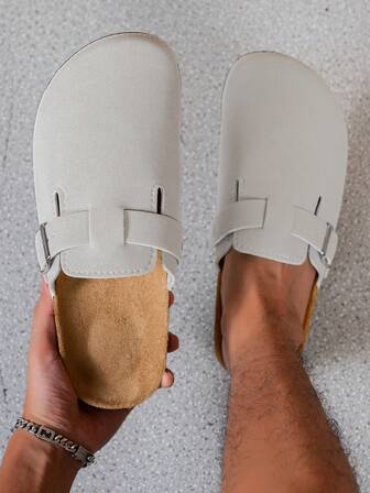 Unisex Slip-On Sandals, Adjustable Buckle Strap, PVC Shock-Absorbing Sole, All-Day Comfort, Suitable For Indoor & Outdoor Casual Wear, Comfortable Footwear, Minimalist Design, Durable