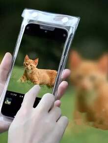 防水手机袋，防水手机壳，带充电口的防水外壳，兼容摩托车和自行车，明信片风格设计，触屏友好，通用适配和安卓手机，户外装备，旅行必备，时尚配件，小巧设计，防水材质，高品质密封，户外爱好者，骑行者