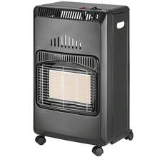 Bakaji Stufa a Gas Pieghevole per Bombola GPL di 15 kg con 3 Elementi Riscaldanti e 3 Potenze Selezionabili, Accensione Piezoelettrica, Struttura in Metallo Nera, 4 Ruote Sistema Antiribaltamento - Tagli Unica - Visualizzare 3