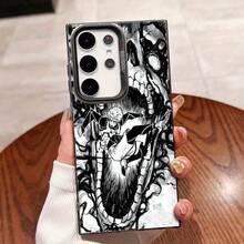 Personajes luchando contra un monstruo esqueleto gigante, funda de teléfono  dedicada, resistente a la suciedad, elegante, moderna, colorida, plateada IMD, adecuada para  Galaxy S25ULTRA, S24PLUS, S23FE, S21PRO, S22, S20+, A03S, A05S, A14, A31, A53, A34, A10, A04E, M04, A33, A35, A55, A72, A71, A70, A22, A16, A06, A20S, A54. - Mezcla de colores - Ver 2