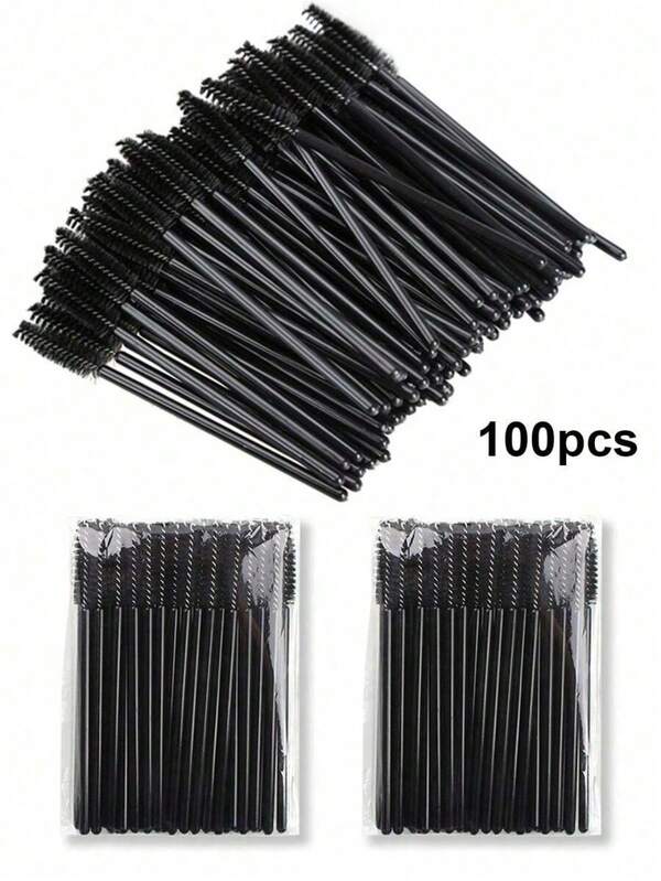 20/50 sztuk Jednorazowe szczotki do rzęs, Tusz do rzęs, Szczoteczka do rzęs, Szpulki do przedłużania rzęs, Szpulki do brwi, Cień do powiek, Zestaw do makijażu brwi, Oczyszczający aplikator brokatu, Narzędzia, Akcesoria