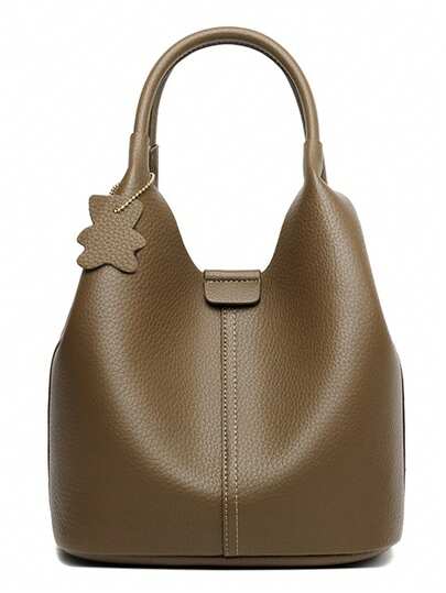 高品质真皮女士手提包 奢华休闲托特包 女士单肩斜挎包 2026 大号复古包