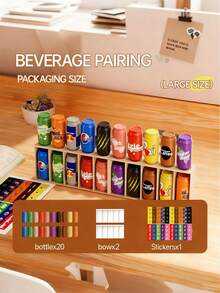 11/21 Stücke Das Getränkeflasche Zuordnungsspiel - Plastik Material - Memory Matching Brettspiel Set Interaktives Spiel fördert soziale Interaktion und kollaboratives Denken Familienspiel Interaktives Spiel Lustiges Geburtstagsgeschenk