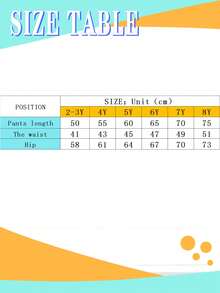 2 pezzi Pantaloni larghi e ampi in stile carta da pacchi di colore unito per giovani ragazze