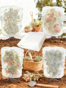 Großes Obstbaumnetz, Zugschnur Pflanzenschutznetze mit Mesh, Polyester Schädlingsbarriere für Obst, Gemüse, Trauben, Mangos, Vogel-, Insekten- und Eichhörnchen-sicheres Gartennetz