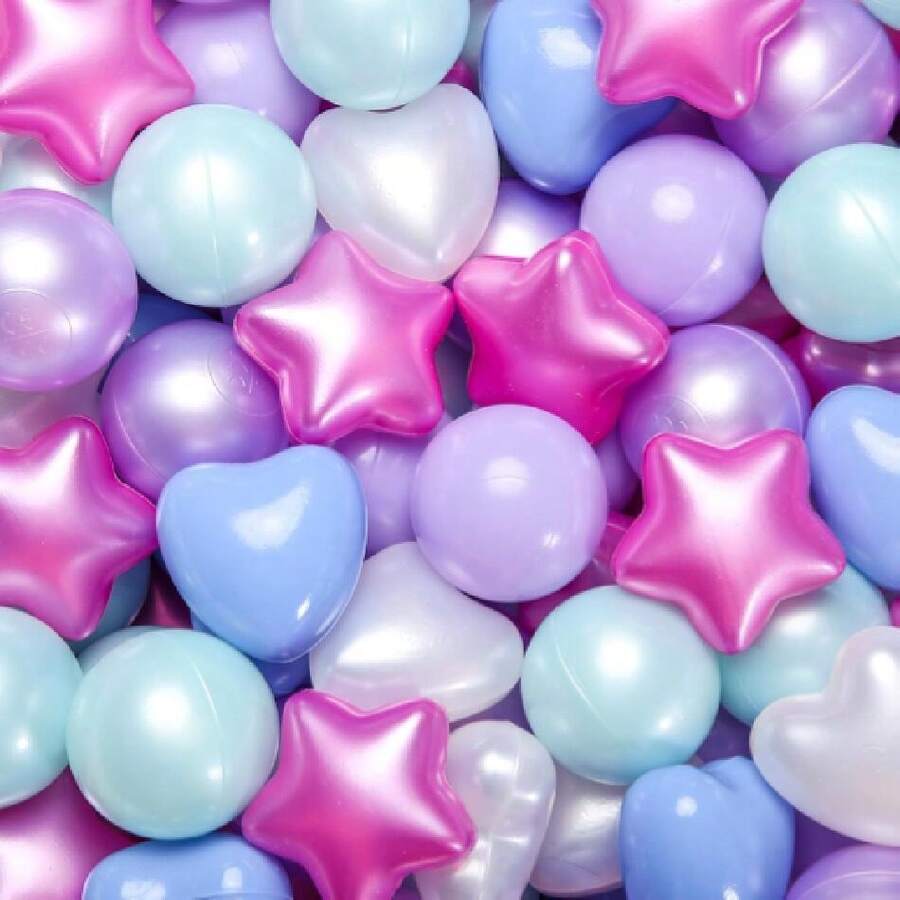 Star Ball Pit Balls For Ball Pit, Crush-Proof Colorful Play Plastic Balls For Christmas Party Dr Giant Friendship Bracelet Banner,26390425 - 藍色 - 查看 1