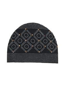 Gorro turbante suave para mujer con brillo - Pañuelo islámico elegante, gorro elástico y ajustable para mujeres musulmanas, bodas, eventos cotidianos y formales - Tocado musulmán de lujo en negro/gris/azul/rojo/blanco/beige/marrón
