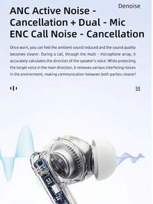 HP True Wireless In-Ear Bluetooth Headphones Model H10i, Bluetooth 5.3, Long Battery Life, Intelligent Call Noise Cancellation, New Version - Grey - View 8