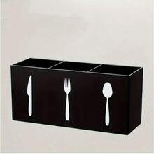 2pcs Acrylic Cutlery Organizer Box, Silverware Rack, Tabletop Knife Fork Spoon Holder, 3-Compartment Kitchen Utensil Storage Box, Suitable For Cabinet, Indoor, Home, Restaurant (White), Kitchen Utensil Organizer, Tabletop Cutlery Rack, Covered Cutlery Storage Box, Cutlery Bag, Drawer Cutlery Organizer, Kitchen Countertop Storage Box, Tabletop Cutlery Rack, Acrylic Cutlery Organizer, Covered Cutlery Rack, Polished Acrylic Surface, Stylish Cutlery Rack