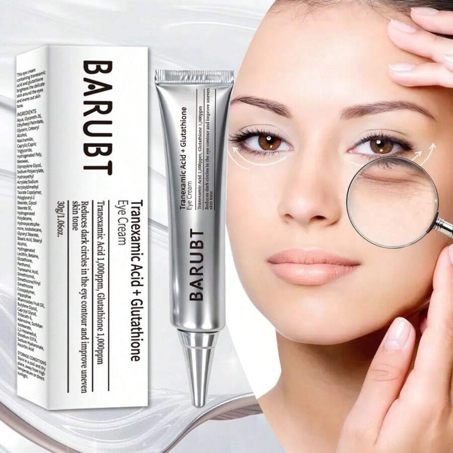 BARUBT 30克谷胱甘肽眼霜，高保湿，淡香，易吸收，滋养眼周肌肤，保湿，提亮，柔滑，日常面部眼霜 - Hyaluronic Acid - 查看 1