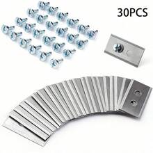 9/18/30-Piece LUBO AWD Mower Blade Replacement Kit - Compatible With 5000/3000/1000 Models | Premium Stainless Steel Double-Hole Blades + 24 Screws (Note: Actual Screws May Vary From Images) - Multicolor - View 9