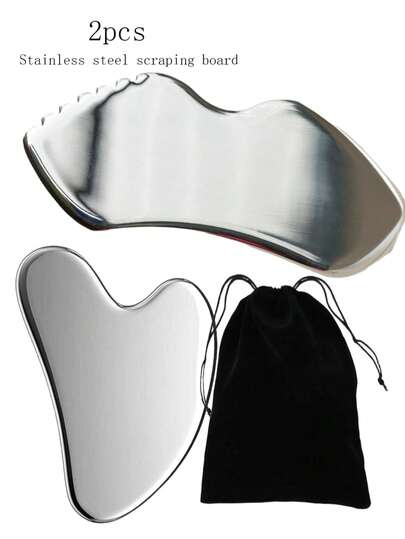 1 pezzo/2 pezzi Tavoletta Gua Sha a forma di cuore spessa + Tavoletta Gua Sha per le labbra, stimola i punti di agopuntura, allevia la stanchezza, allunga i tendini, raschietto Gua Sha, spatola per maschere facciali, cucchiaio per raschiatura, dimagrimento, massaggio facciale e dorsale, oli essenziali, set per salone di bellezza Gua Sha, tavoletta per massaggio di medicina tradizionale cinese, portatile, accessori per il trucco + sacchetto con cordoncino