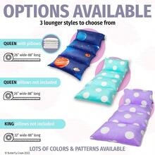 Car Inflatable BedKid's Floor Pillow Bed Cover - Use as Nap Mat Portable Toddler Bed or inflatable air mattress alternative for Sleepovers Travel Napping or as a Lounger for Reading Playing. Cover Only!Car Inflatable Bed - ReinaSirenaAqua - Ver 8