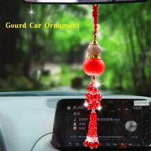 1 قطعة زخرفة معلقة على شكل قرع كريستالي لتعطير السيارة، ديكور معلق للمركبة، معطر وعطر أريماثيرابي للسيارة، منظف رائحة السيارة الجديدة وإكسسوار ديكوري، معطر هواء السيارة، هدية عيد ميلاد وأعياد ومناسبات