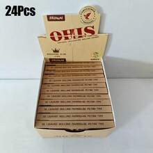 Confezione da 24 di OHIS Cartine per rollare di alta qualità ((1 confezione include 32 fogli di tabacco e 32 filtri) - Cartine per arrotolare a mano in pura cellulosa di legno, combustione lenta, ideali come regalo per la Festa della Mamma, della Festa del Papà, San Valentino, Natale e altre occasioni