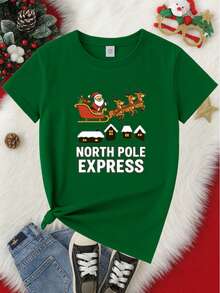 Young Girls T-Shirts - Green - View 2