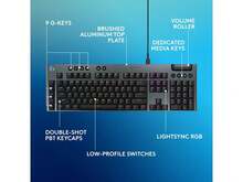 Logitech G915 X LIGHTSPEED Full-Size Corded Mechanical Gaming Keyboard - GL Brown Tactile Switches, RGB Backlighting - Black - 黑色 - 查看 6