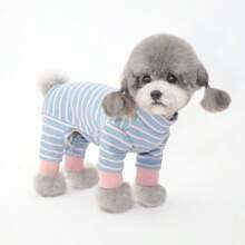 1 pieza Nueva ropa para mascotas, ropa de 4 patas para perros pequeños como Teddy, Pomerania, gatos, cómoda y transpirable ropa de dormir casual, adecuada para primavera, otoño e invierno