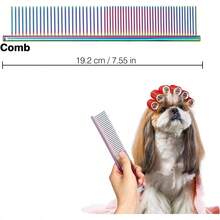 Sendowtek Tijeras para Mascotas, 6 Kit de Tijeras para Mascotas Profesionales de Acero Inoxidable para Gatos y Perros, Kit de Peluquería Canina para Perros o Gatos, Apto para Todo Cuerpo - 1 - Ver 4