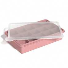 硅胶冷冻模具礼盒套装，包含2个勺子、1/2杯、1杯和2杯带盖硅胶冷冻托盘 - 食品准备和厨房必备品 - 多顏色 - 查看 19