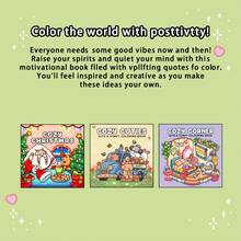 1pc (21cm*21cm) Adult Coloring Book, Thick Non-Transparent Paper, Clear Lines, Easy To Color, Suitable For Gatherings With Friends, Cute Animal Themes, Self-Care Scenes, And Inspirational Quotes For Relaxation And Creative Escape, DIY Coloring To Cultivate Thinking Skills, Autumn Stationery, School Supplies, Art & Painting Materials, Christmas