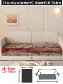1 tấm đệm ghế sofa dày bằng vải nhung, vỏ bọc ghế sofa chống trượt, mềm mại và thoải mái, hiện đại, chống bụi, có thể giặt bằng máy, thích hợp cho phòng ngủ, văn phòng, phòng khách, ghế sofa hình chữ L có 1/2/3/4 chỗ ngồi, mùa thu/đông - Cà phê nâu - Xem 14