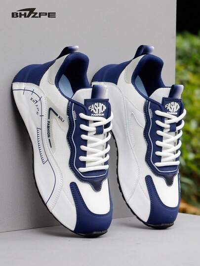 BHZPE Lightweight Breathable Mesh Running Shoes For Men, Shock-Absorbing & Durable Walking Sneakers, Casual Jogging Sports Shoes For Men, Suitable For Outdoor Leisure Activities