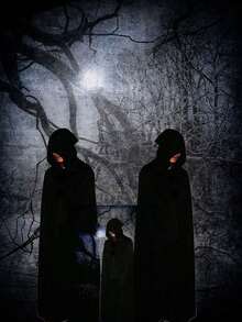 Dark Halloween Cosplay Cloak: Multi-Scene Dressing (Cold/Cos/Daily), Cyber Sense Chinese Mix And Match, Autumn And Winter COS Must-Have, A Treasure Black Cloak Suitable For All Flower Clothes - Multicolor - View 6