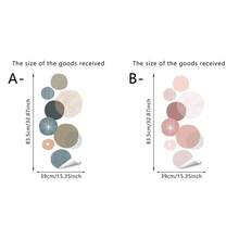 1/2pcs Sheet Striped Circular Geometric Pattern Wall Decal, Made Of Vinyl, Easy To Peel And Stick, Removable, Suitable For Children's Rooms, Bedrooms, Playrooms And Living Rooms. - Multicolor - View 12