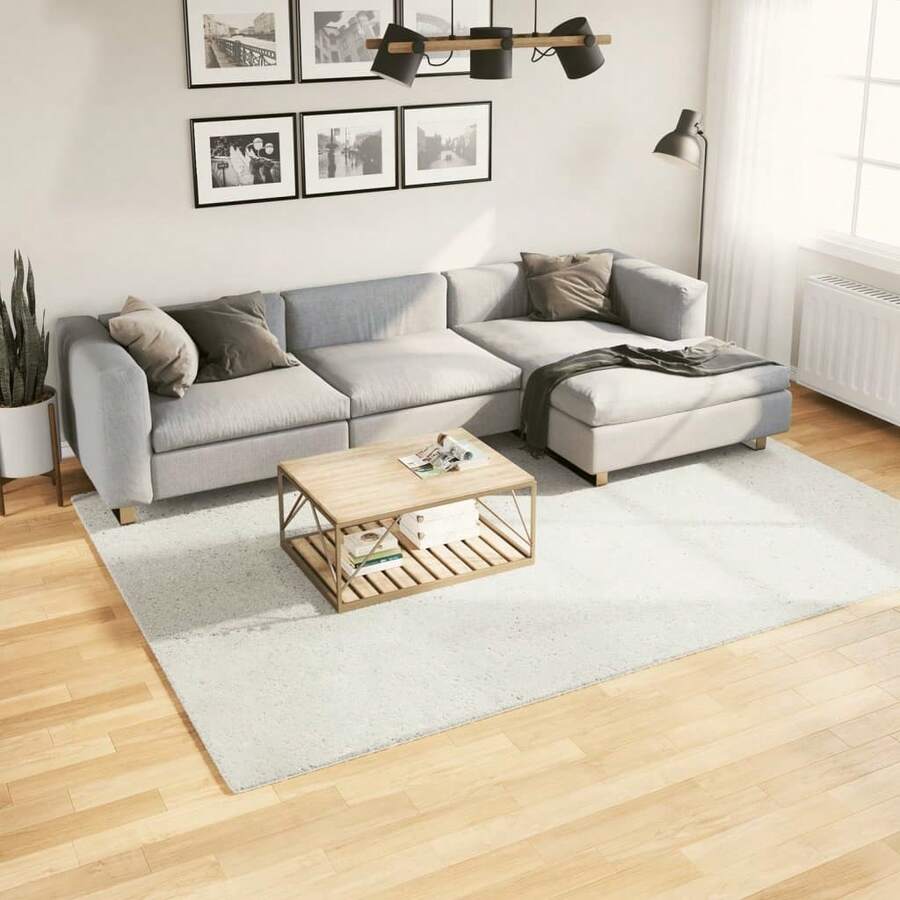vidaXL Teppich OVIEDO Kurzflor Creme 200x280 cm - Bianco - Visualizzare 1
